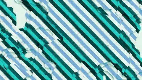Abstract Colorful geometric pattern BlueGreen Stripes Stock Illustration