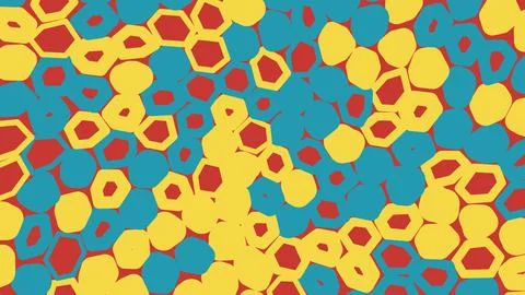 Abstract colorful geometric pattern with circles and shapes Stockillustratie