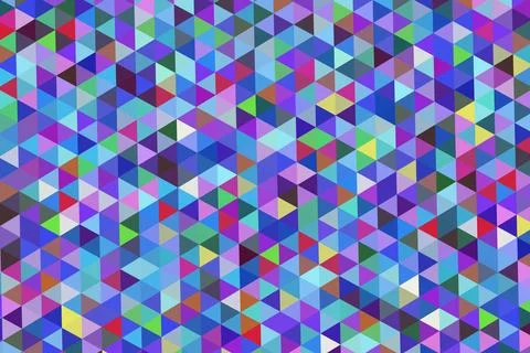 Abstract colorful geometric pattern with cubes and triangles Stock-Illustration