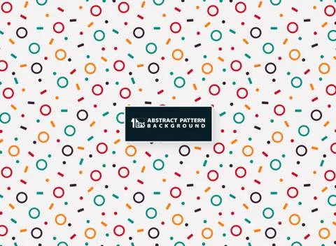 Abstract colorful geometric pattern design of modern elements background. イラスト素材