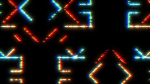 Abstract colorful geometric pattern Vídeos de archivo 311751432