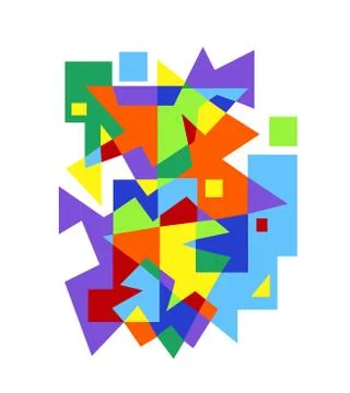 Abstract colorful geometric pattern イラスト素材
