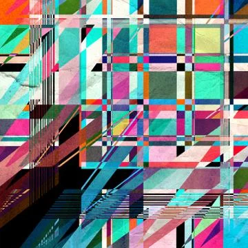 Abstract colorful geometric pattern Stock Illustration
