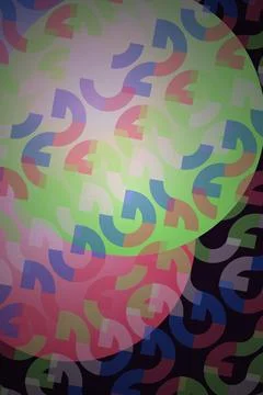 Abstract Colorful Geometric Pattern Stock Illustration