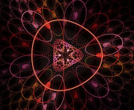 Abstract colorful geometric pattern  illustration. Zoomed cells background, i Иллюстрация