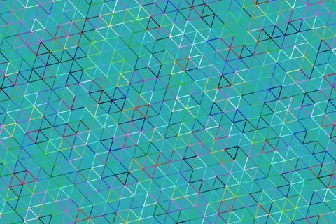 Abstract colorful geometric pattern with lines and shapes Stock Illustration