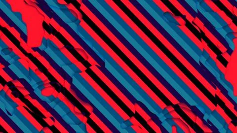 Abstract Colorful geometric pattern Living Coral and BlueGreen Stripes Illustrazione stock