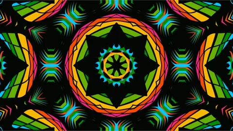 Abstract Colorful Geometric Pattern Motion Graphic Background Loop Stock Footage 311662374