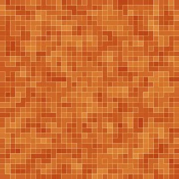 Abstract colorful geometric pattern, Orange, Yellow and Red stoneware mosaic Illustrazione stock