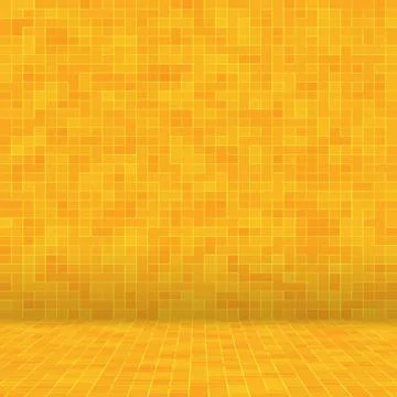 Abstract colorful geometric pattern, Orange, Yellow and Red stoneware mosaic 스톡 일러스트