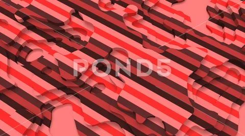 Abstract Colorful geometric pattern side view Living Coral Pastel Pink Stock Illustration