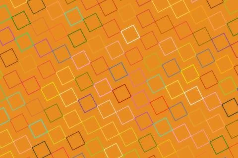 Abstract colorful geometric pattern with squares and lines Stock Illustration