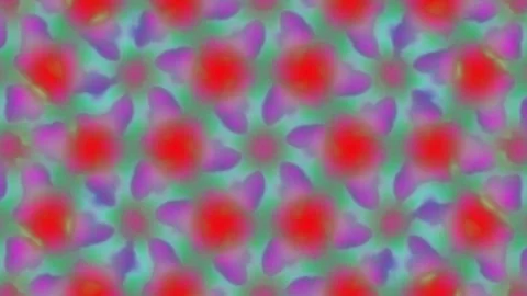 Abstract colorful geometric repeating pattern background loop Stock Footage 336506624