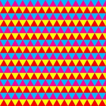 Abstract colorful geometric seamless pattern with triangles Illustrazione stock