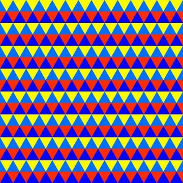 Abstract colorful geometric seamless pattern with triangles Illustrazione stock