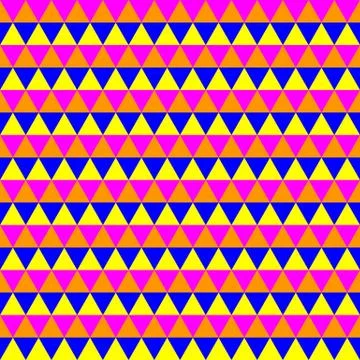 Abstract colorful geometric seamless pattern with triangles Illustrazione stock