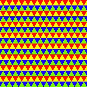 Abstract colorful geometric seamless pattern with triangles 스톡 일러스트