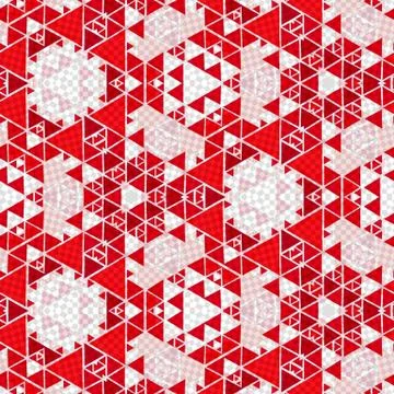Abstract colorful geometric seamless pattern symmetric kaleidoscope fashion,  Stock Illustration