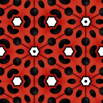 Abstract colorful geometric seamless pattern symmetric kaleidoscope fashion,  Stock Illustration