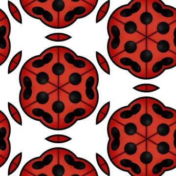 Abstract colorful geometric seamless pattern symmetric kaleidoscope fashion,  Stock Illustration
