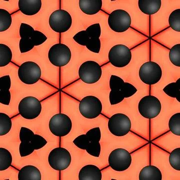 Abstract colorful geometric seamless pattern symmetric kaleidoscope fashion,  Stock Illustration