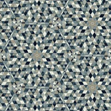 Abstract colorful geometric seamless pattern symmetric kaleidoscope fashion,  Stock Illustration