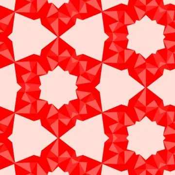 Abstract colorful geometric seamless pattern symmetric kaleidoscope fashion,  Stock Illustration