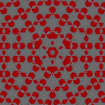 Abstract colorful geometric seamless pattern symmetric kaleidoscope fashion,  Stock Illustration