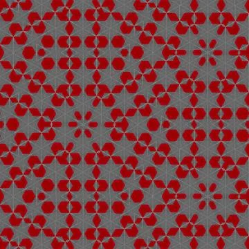 Abstract colorful geometric seamless pattern symmetric kaleidoscope fashion,  Stock Illustration