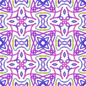 Abstract Colorful Geometric Seamless Pattern Illustrazione stock