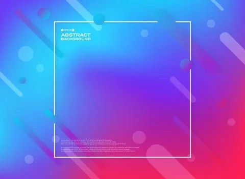 Abstract of colorful geometric shape background. Fluid color of trendy design Stock Illustration