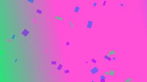 Abstract colorful geometric shapes on gradient background illustration Stock Illustration
