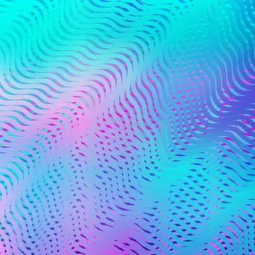 Abstract colorful geometric technology background with gradient grid. Stock Illustration