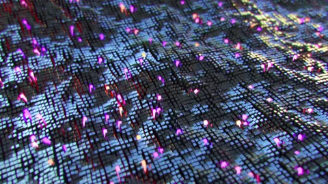 Abstract Colorful Geometric Waves. Stock Footage 154036157