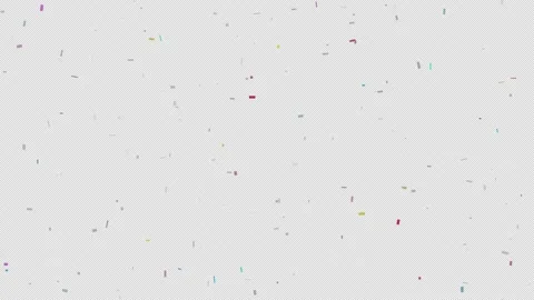 Abstract Colorful Glitch Confetti Particles Floating Loop Transparent Background Stock Footage 340969080