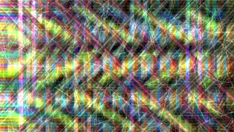 Abstract Colorful Glitch Light Trails Background, Vibrant Rainbow BG Stock Footage 338065096