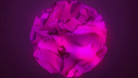 Abstract colorful glowing sphere. 3D rendering. Abstract magic cosmos glowing Stock Footage 237706638
