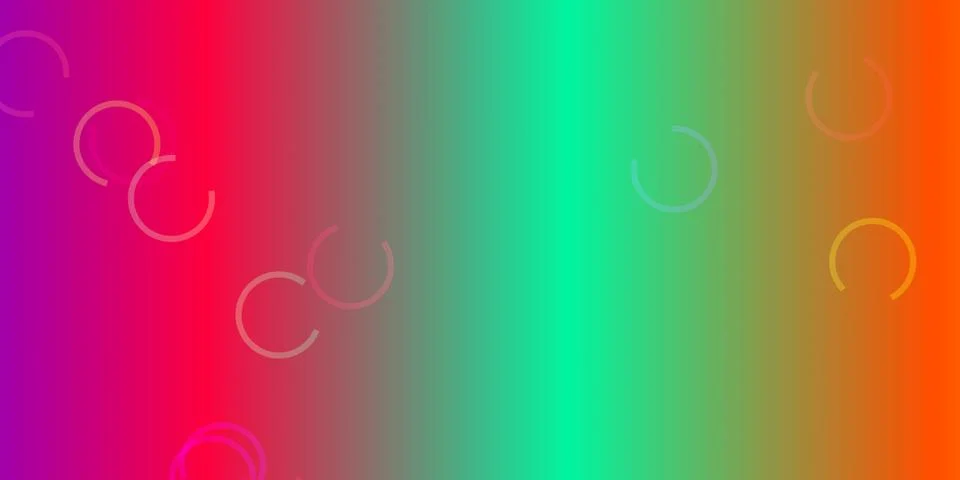 Abstract colorful gradient background with floating circles 스톡 일러스트