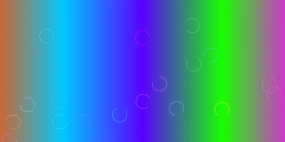 Abstract colorful gradient background with floating circles Stock Illustration