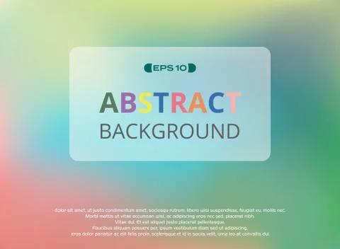 Abstract of colorful gradient background. Stock Illustration