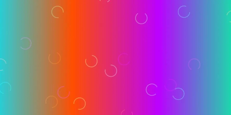 Abstract colorful gradient background with small circle icons Stock Illustration