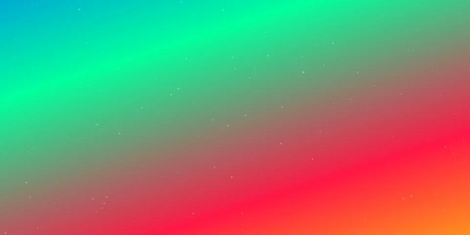 Abstract colorful gradient background with small stars Stockillustratie