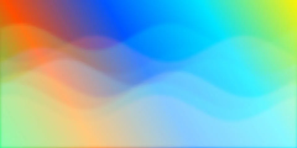 Abstract colorful gradient background with smooth waves Stock Illustration