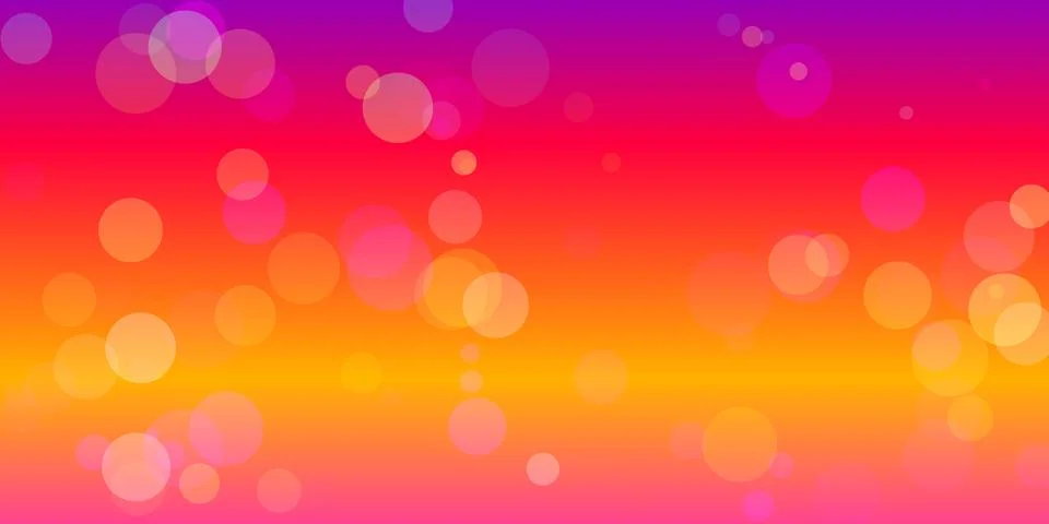 Abstract colorful gradient background with soft bokeh lights Stock Illustration