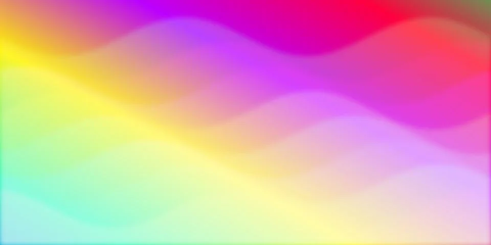 Abstract colorful gradient background with soft wavy lines Stock Illustration