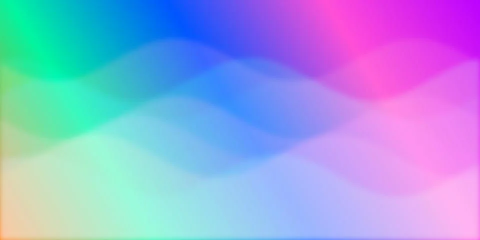 Abstract colorful gradient background with soft waves イラスト素材
