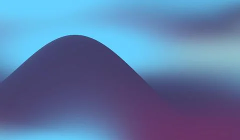 Abstract Colorful Gradient Background with Soft Yellow and Purple Waves Stock Illustration
