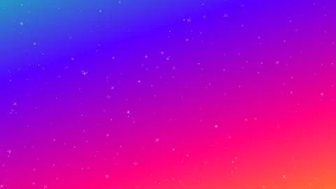 Abstract colorful gradient background with sparkling stars Illustrazione stock