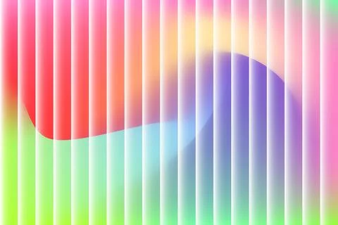 Abstract Colorful Gradient Background Vertical Lines Soft Blur Effect Stock Illustration