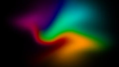Abstract colorful gradient background. Vibrant neon light waves on a dark b.. Stock Illustration